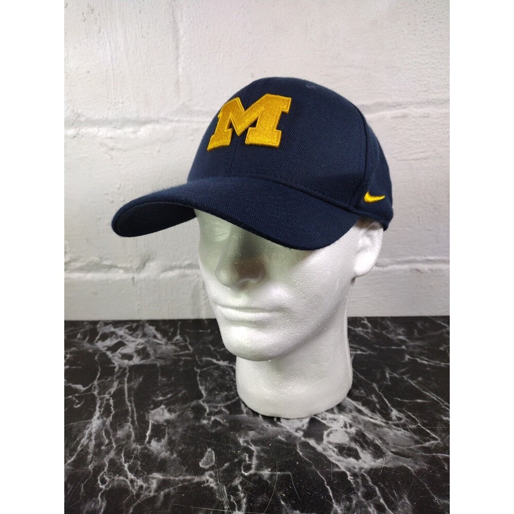 Nike Classic 99 Michigan Hat Cap Adult Blue Yellow One Size Embroidered Mens